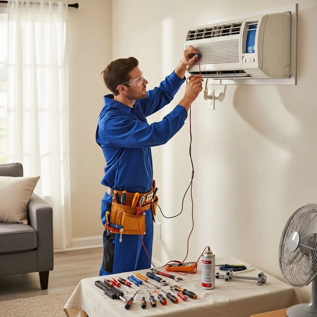 Saruhanlı Protherm Protherm klima gaz dolumu ve bakım – Enerji verimliliği artırıldı. - Teknik servis örneği
